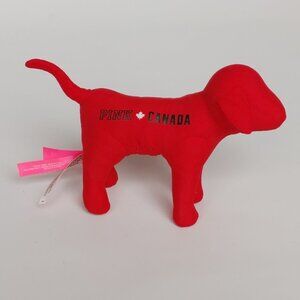 CUTE Victoria's Secret PINK DOG CANADA Day Plush Limited Edition